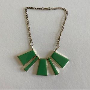 Mint Color Statement Necklace